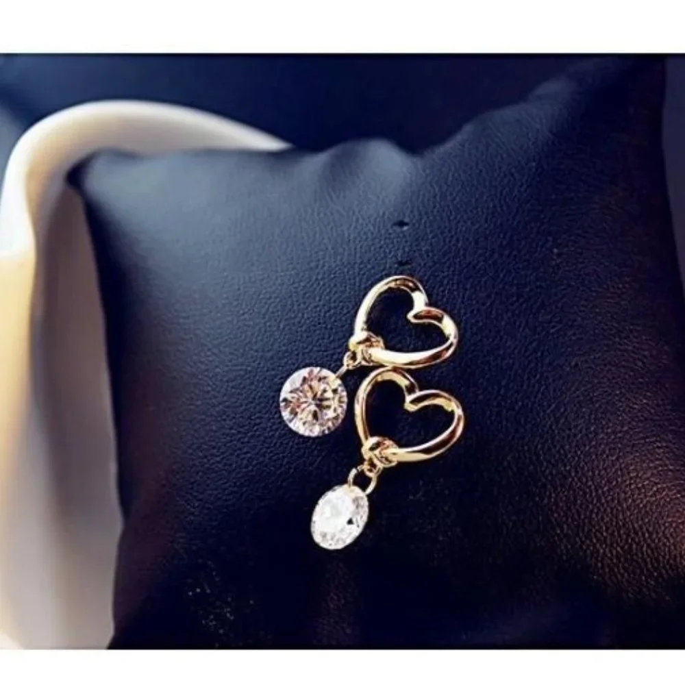 Earrings Hearts Women Bohemian Hoop Drop Cute Trendy Elegant Jewelry Accesories - Picture 6 of 7